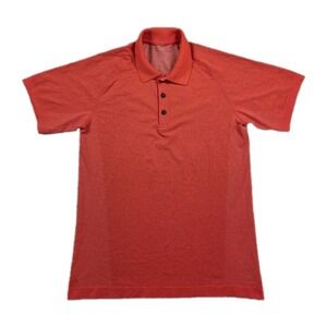 Lululemon Metal‎ Vent Tech Polo Shirt Mens Medium Short Sleeve